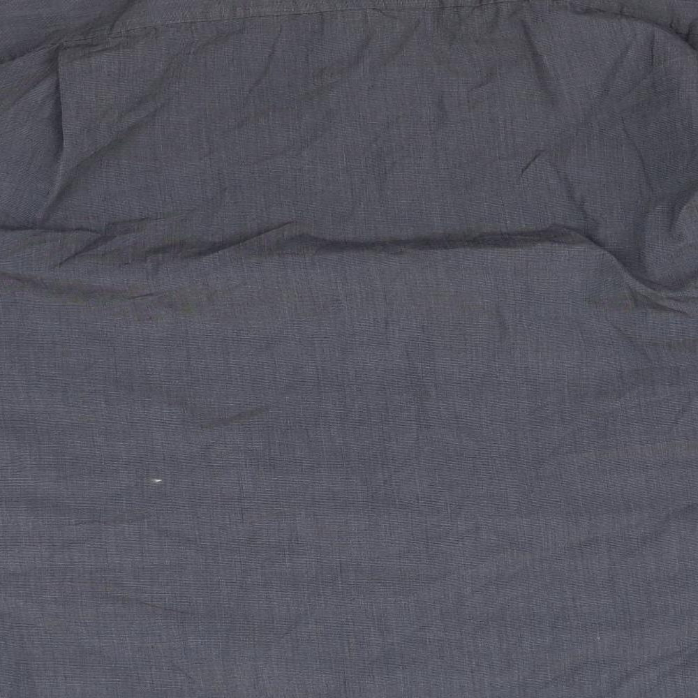 Morgan Mens Grey Button-Up Size 15.5