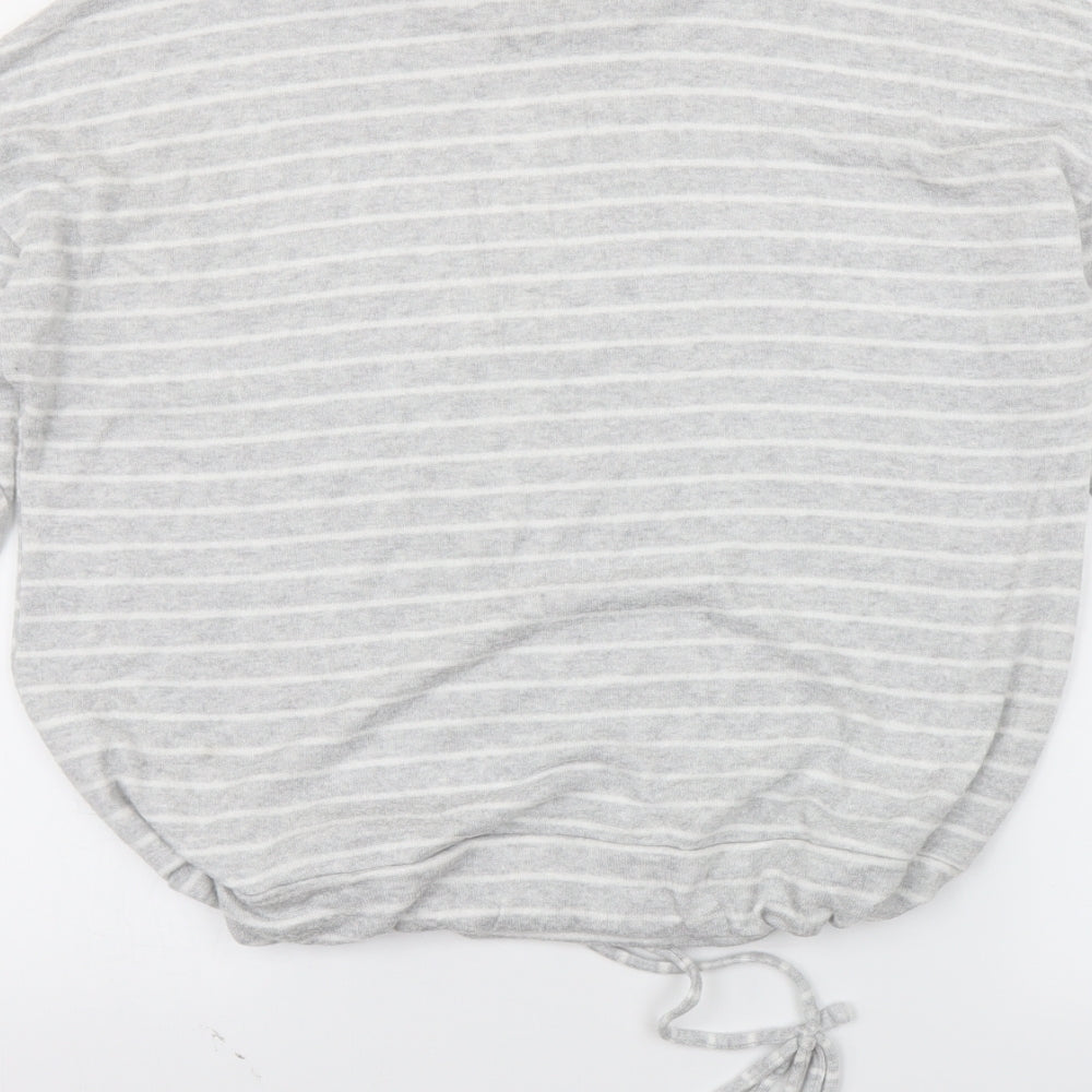 Primark Womens Grey Striped Pullover Jumper Size 8