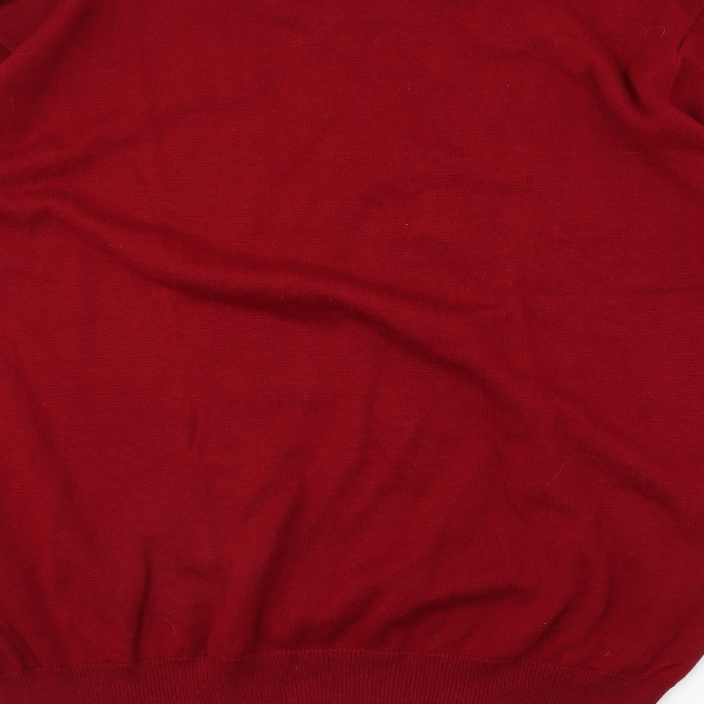 Sandstone Mens Red Pullover Jumper Size L