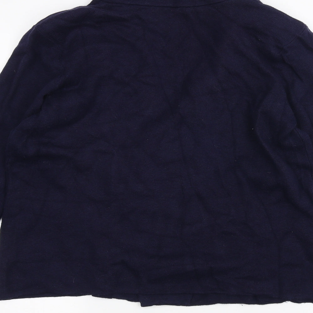 Marks and Spencer Womens Blue Cardigan Jumper Size 14
