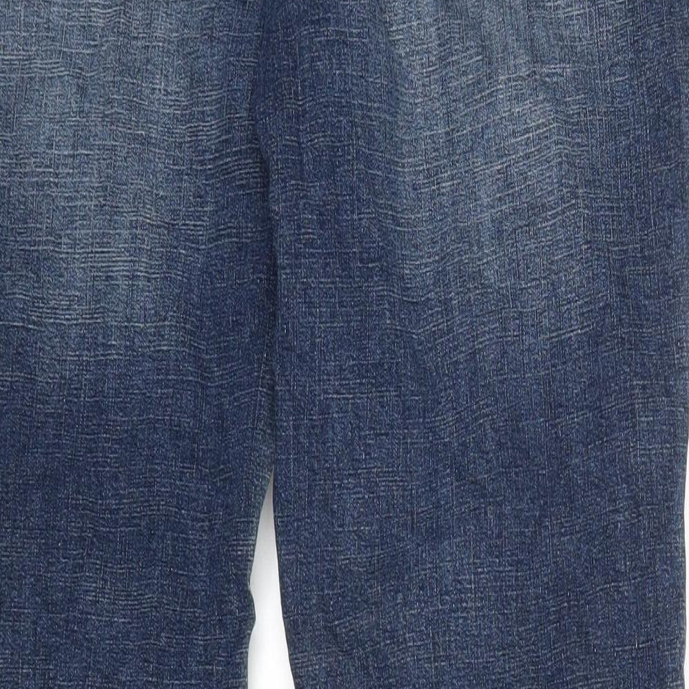 Clara F Womens Blue Straight Jeans Size 40 L31 in