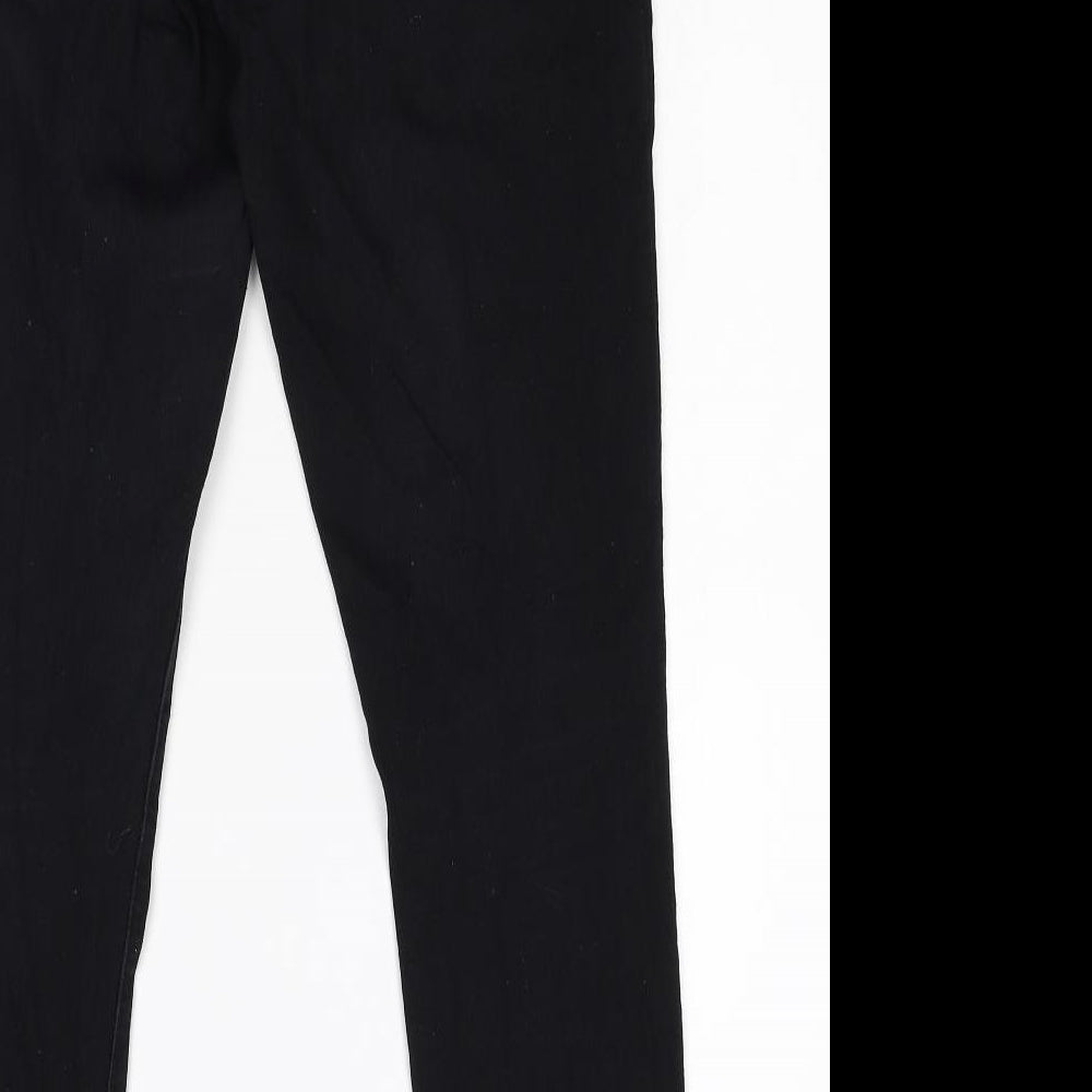 Silver Crush Womens Black Denim Skinny Jeans Size 12 L29 in