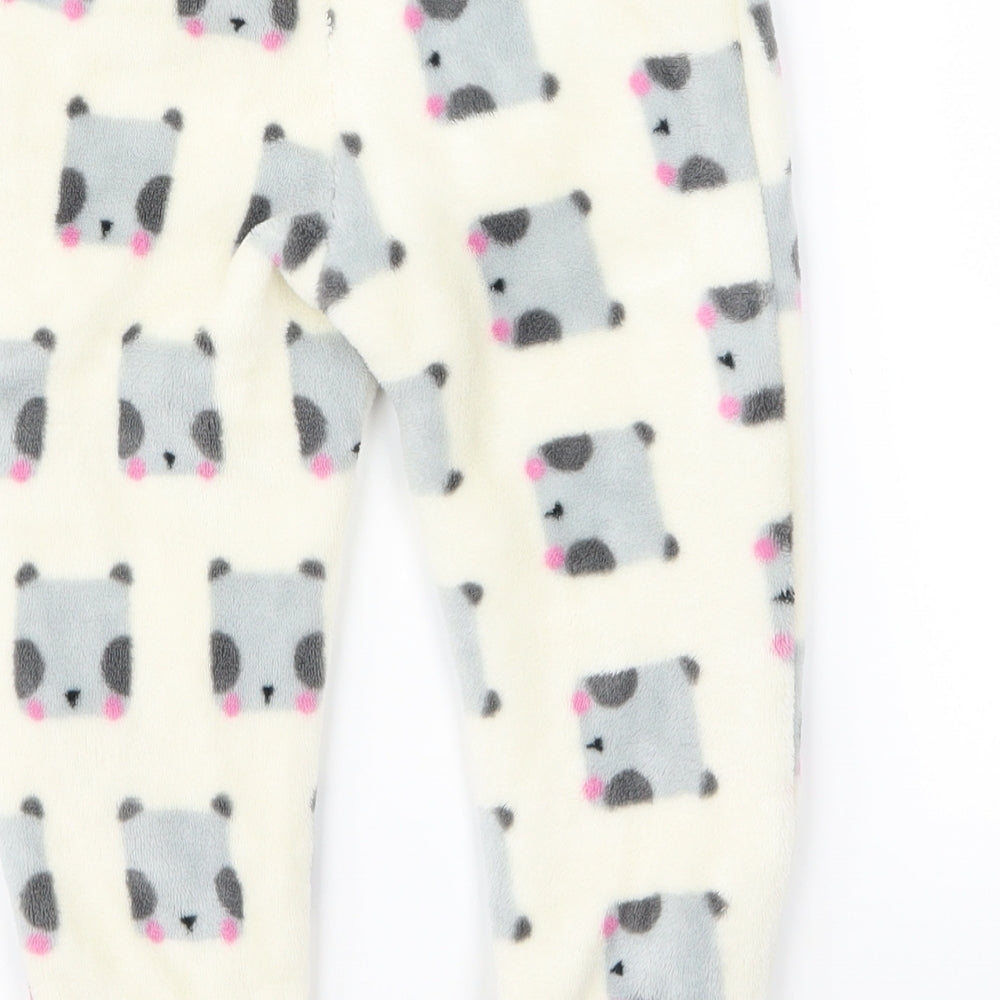 Mini Club Girls White Lounge Pants Size 2 Years - bear