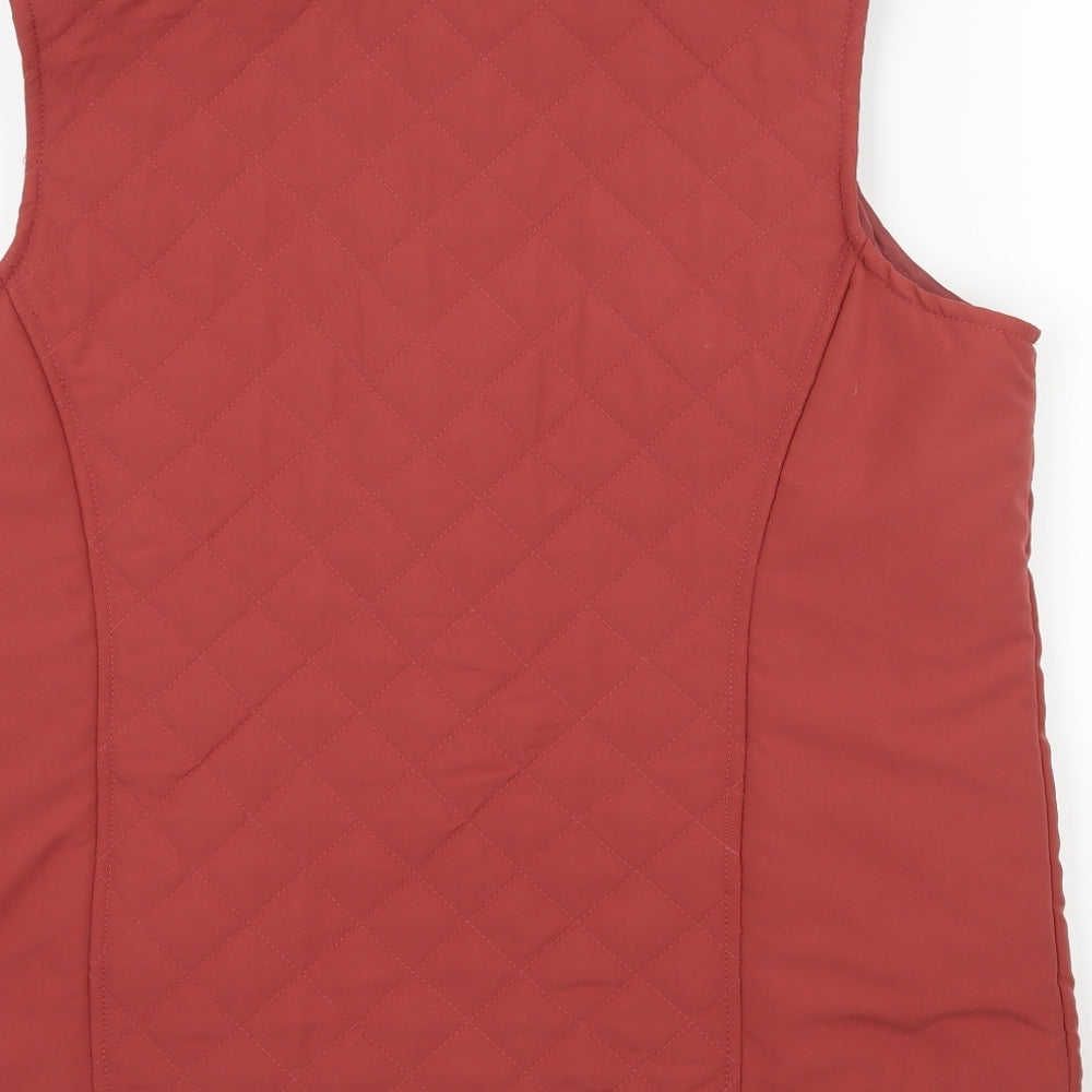 EWM Womens Red Gilet Coat Size M