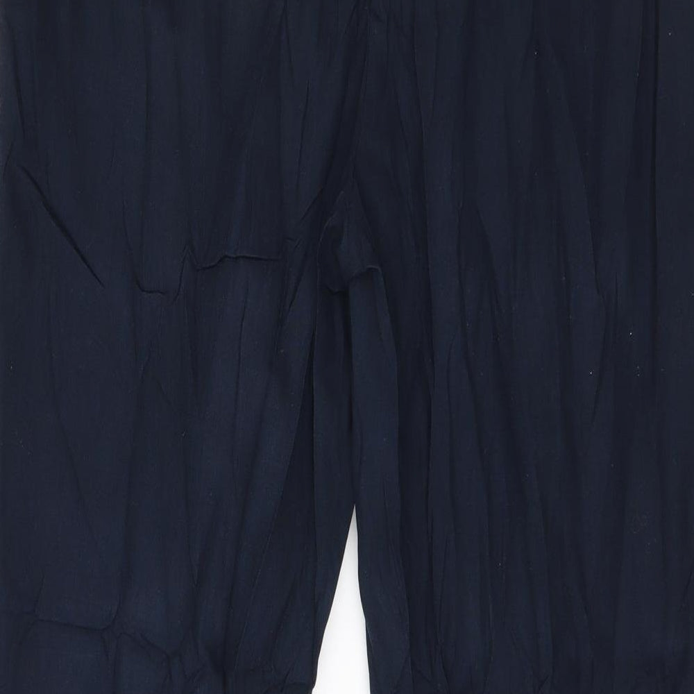 Papaya Womens Blue Trousers Size 12 L29 in