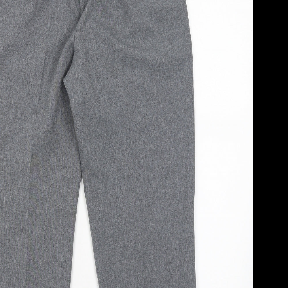 Bonmarche Womens Grey Cropped Trousers Size 10 L22.5 in