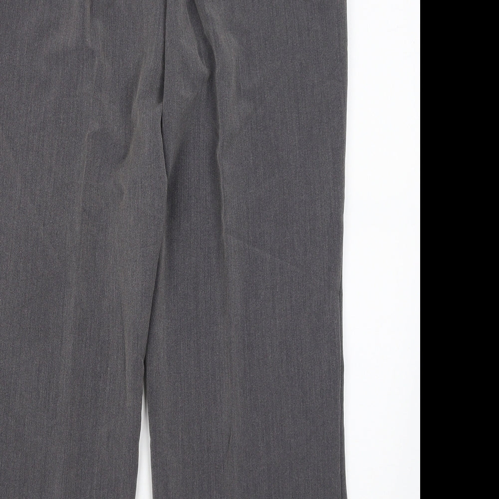 Preworn Womens Grey Dress Pants Trousers Size 16 L25.5 in