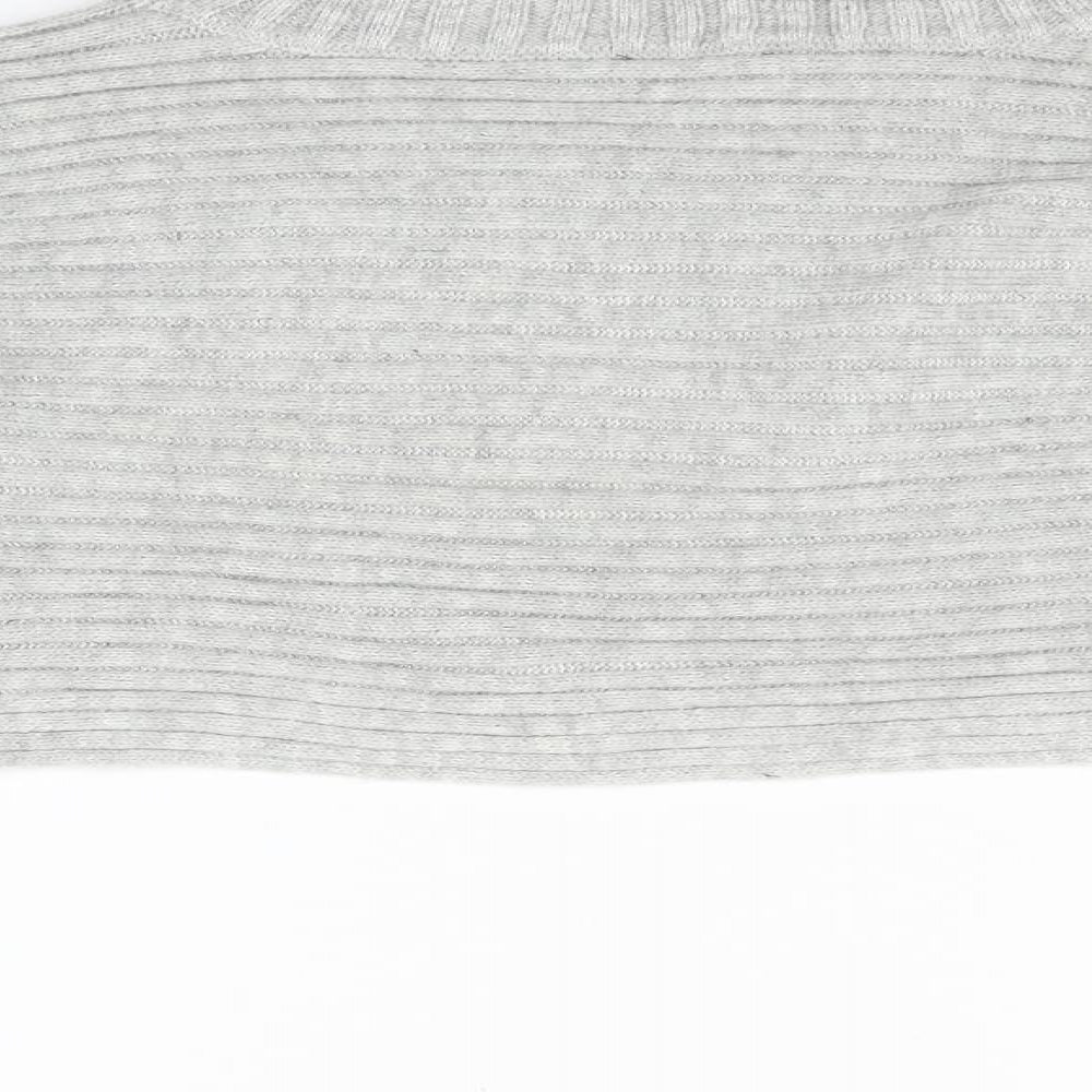 New Look Womens Grey Knit Pullover Jumper Size L