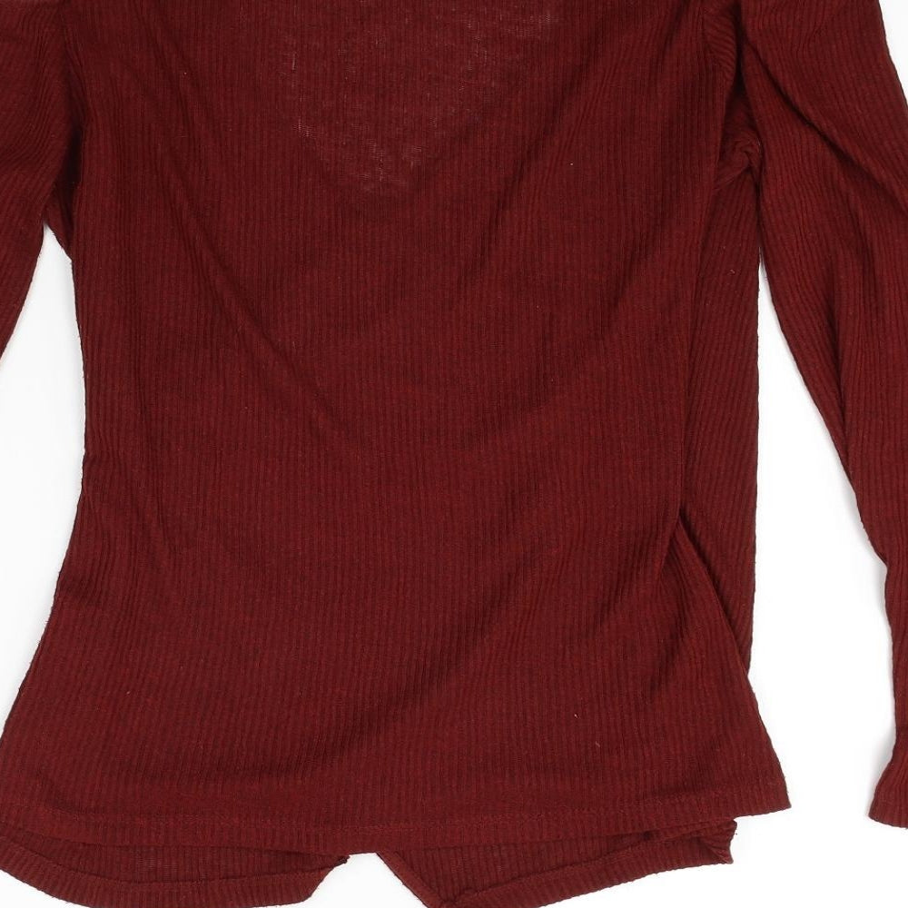 Koton Womens Red Basic Blouse Size L