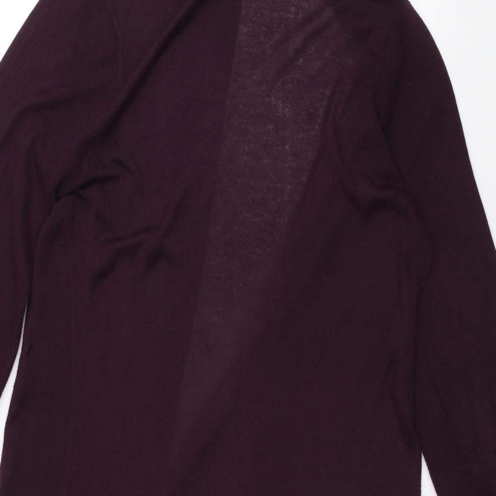 Marks and Spencer Womens Purple Cardigan Jumper Size 14