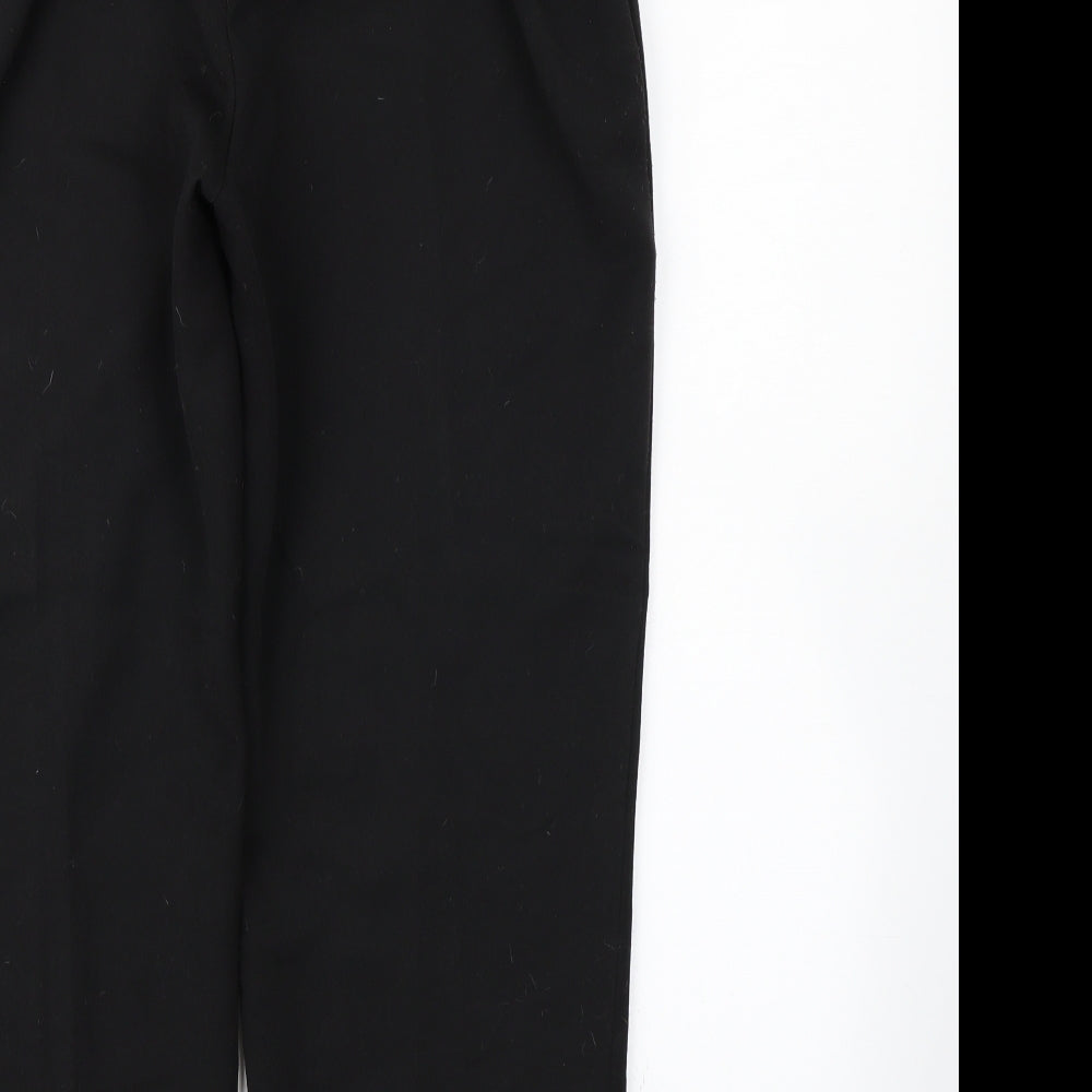 Preworn Womens Black Trousers Size 16 L25 in
