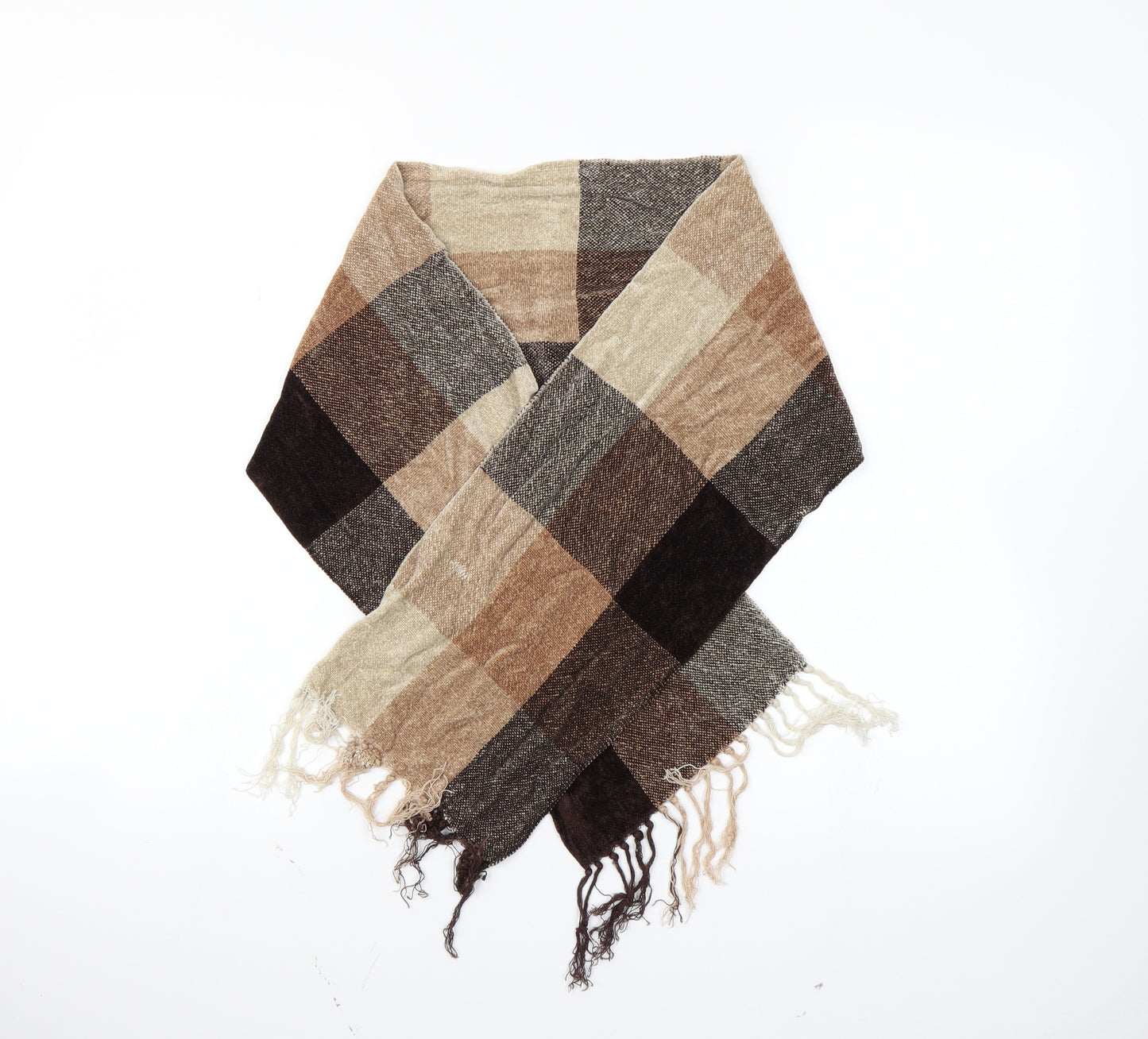 Preworn Unisex Brown Scarf