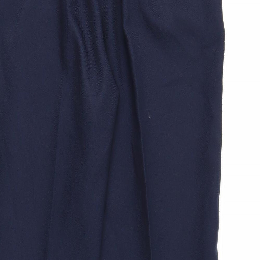 Papaya Womens Black Houndstooth Trousers Size 10 L26 in