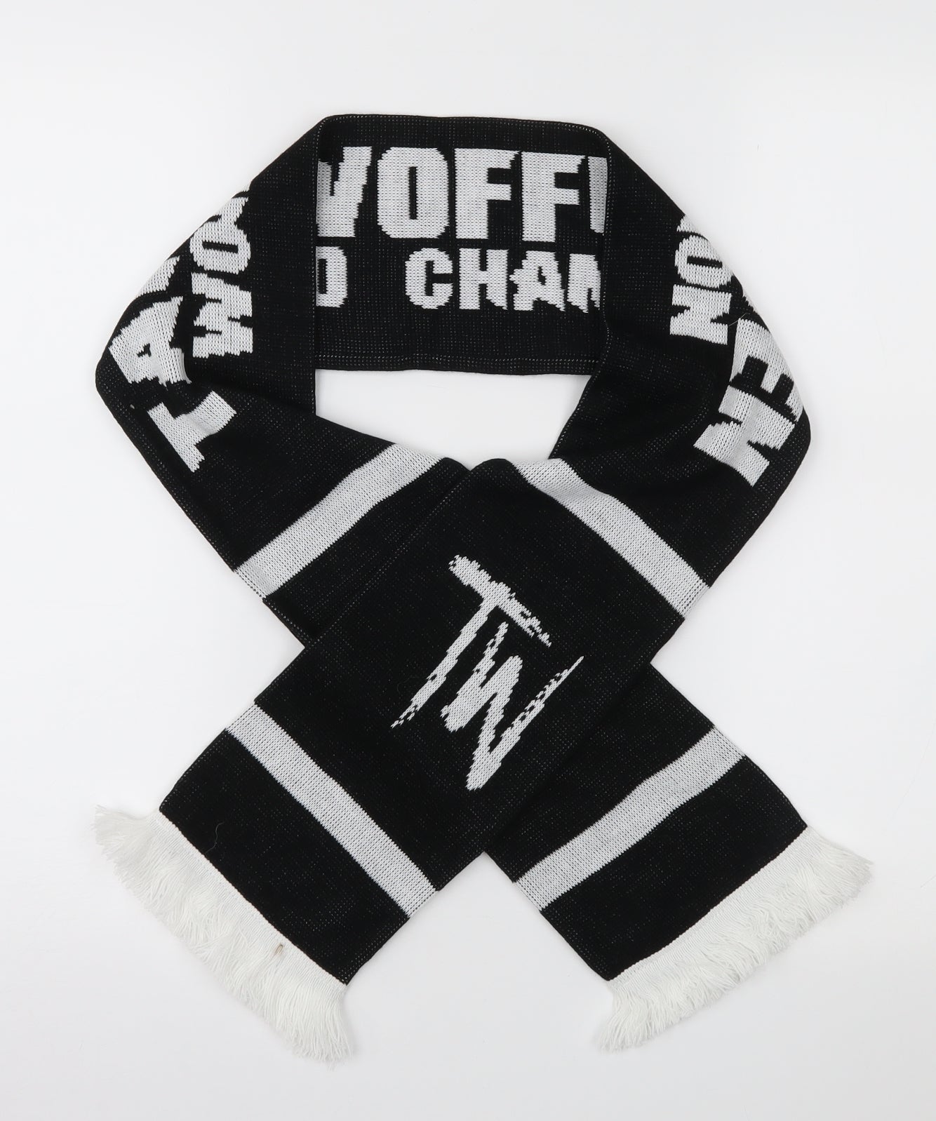 Arena Boys Black Knit Scarf One Size - Tai Woffinden