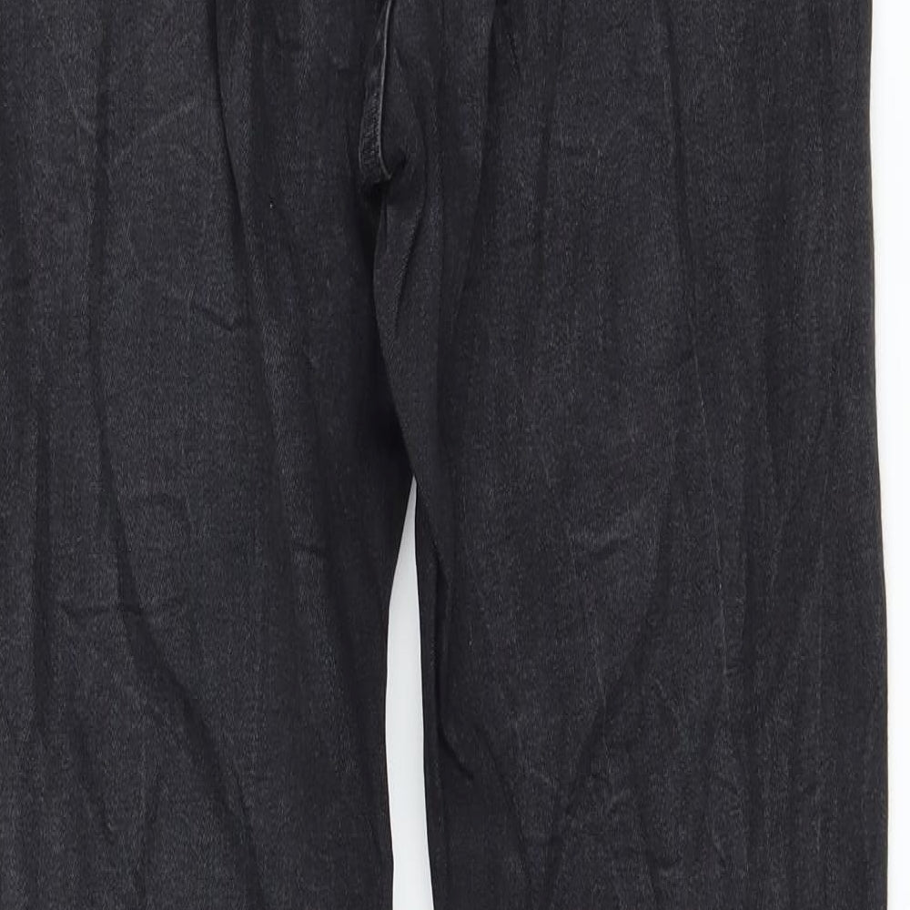 Denim & Co. Womens Grey Denim Skinny Jeans Size 12 L28 in