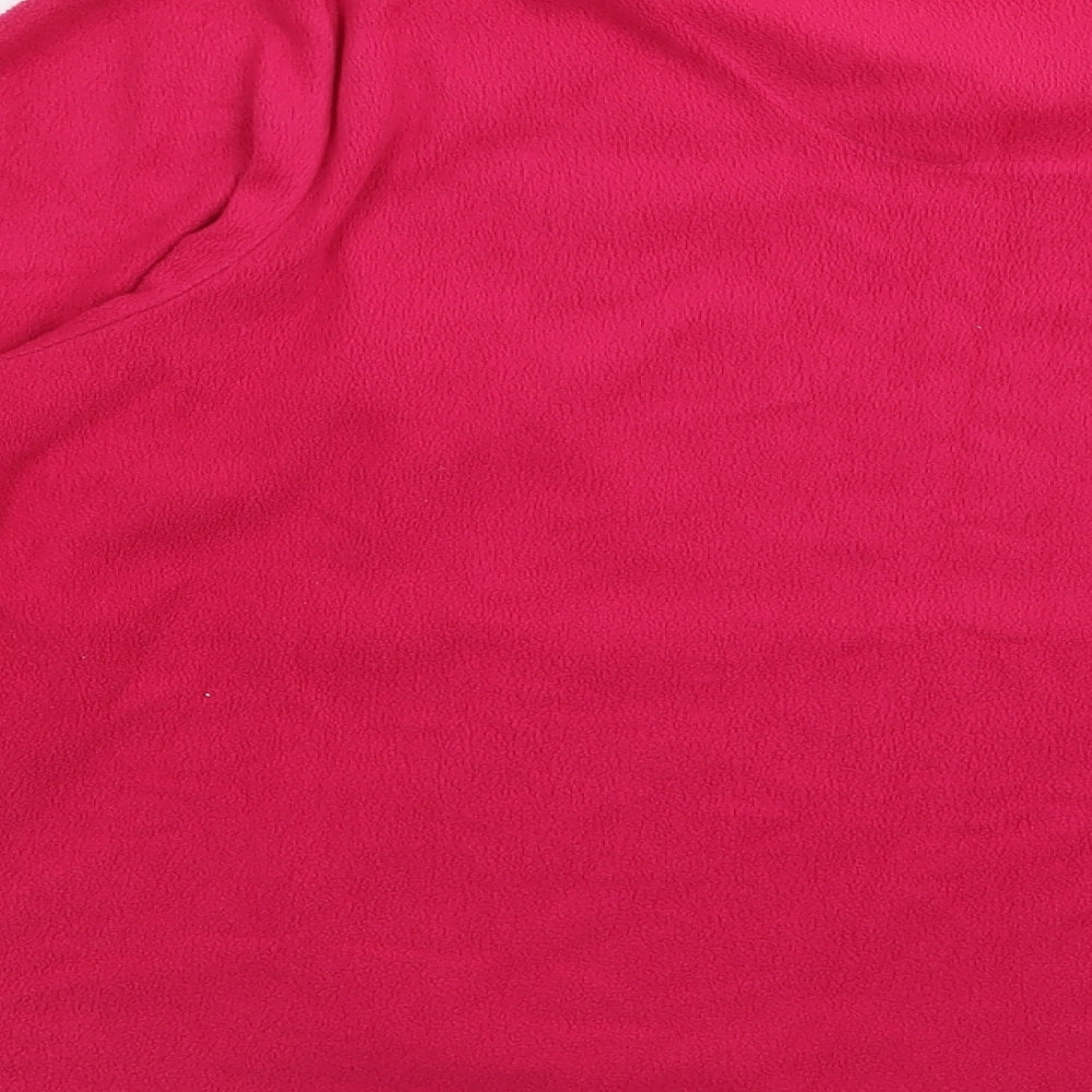 Indigo Womens Pink Solid Top Pyjama Top Size 14
