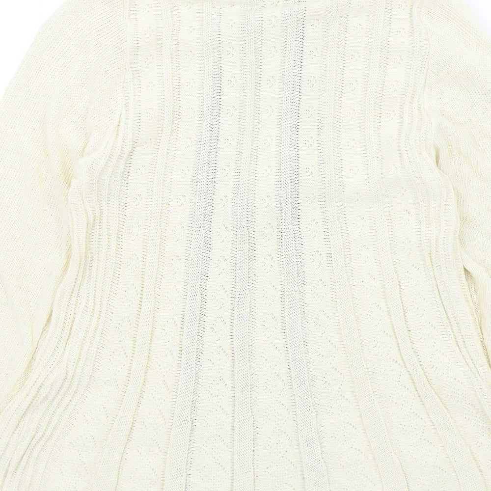 Remel Womens Beige Cardigan Jumper Size S