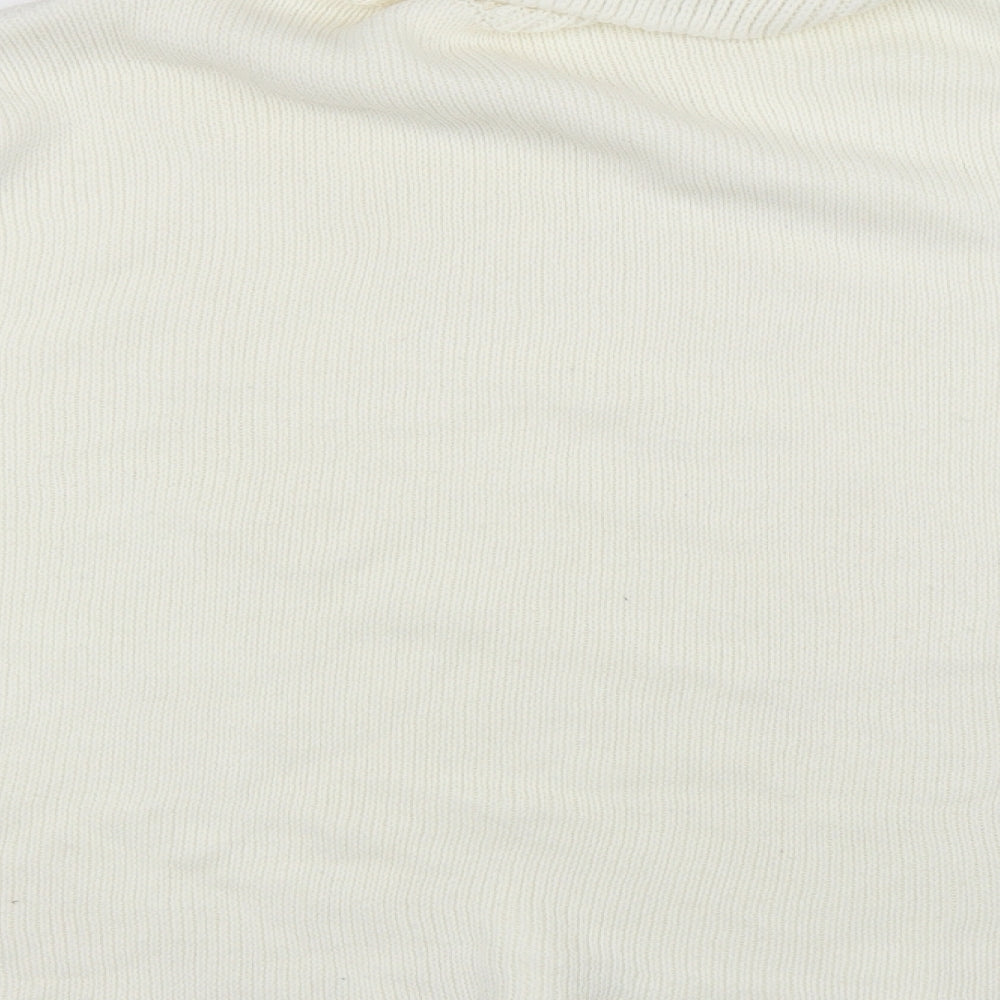 I SAW IT FIRST Womens White Pullover Jumper Size S
