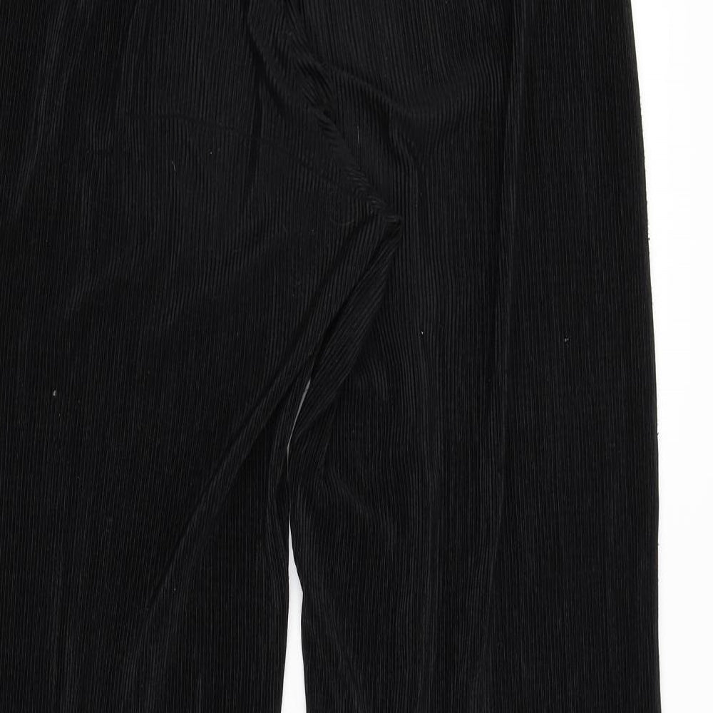 Preworn Womens Black Trousers Size 10 L30 in