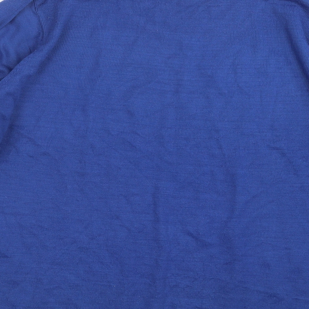 EWM Womens Blue Knit Pullover Jumper Size 18