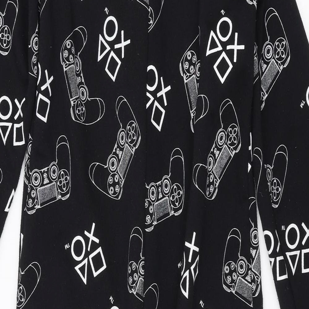 Primark Boys Black Solid One Piece Size 10-11 Years - playstation onesie