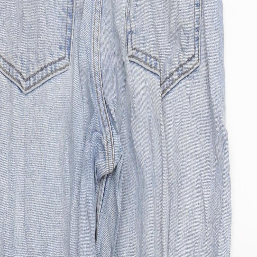 Topshop Womens Blue Denim Cropped Jeans Size 27 in L22 in