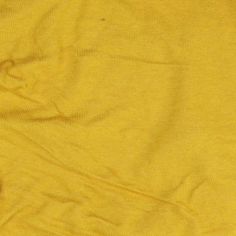 Marks and Spencer Womens Yellow Henley Jumper Size 12