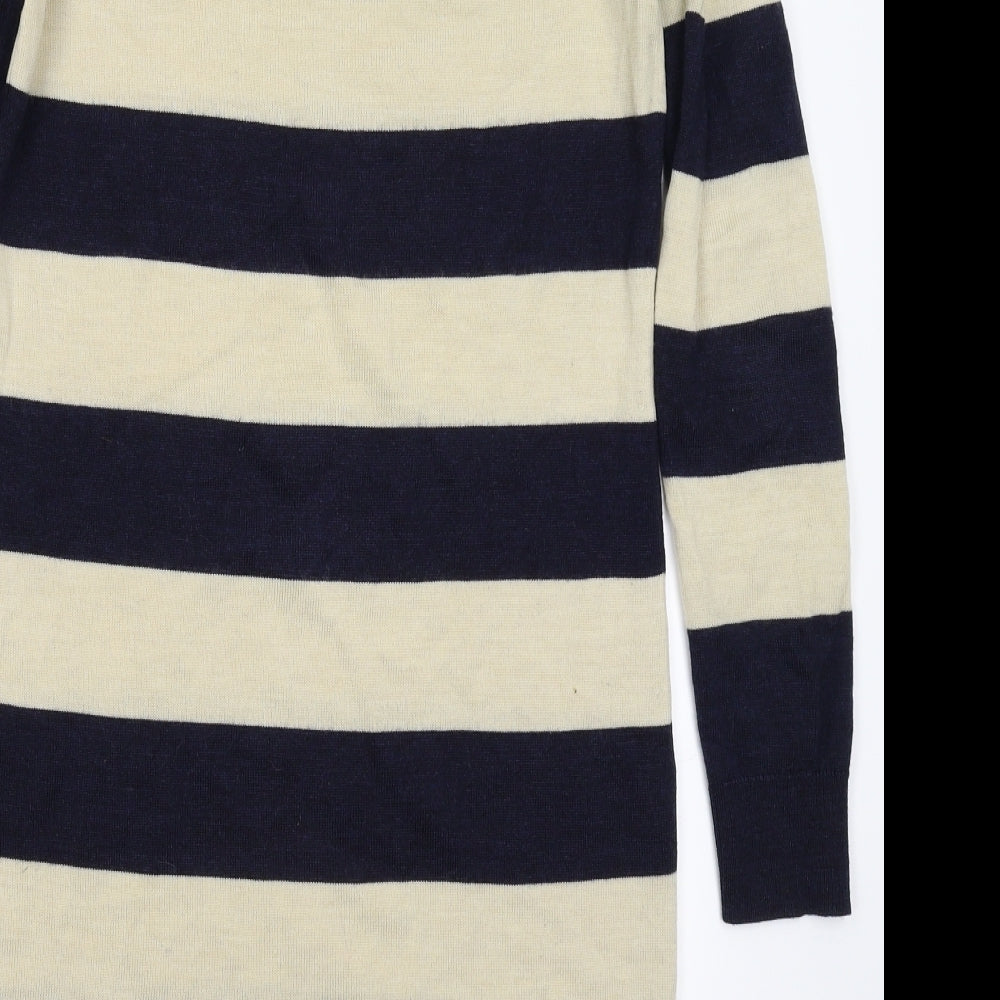 Club Monaco Womens Multicoloured Striped Knit Jumper Dress Size S