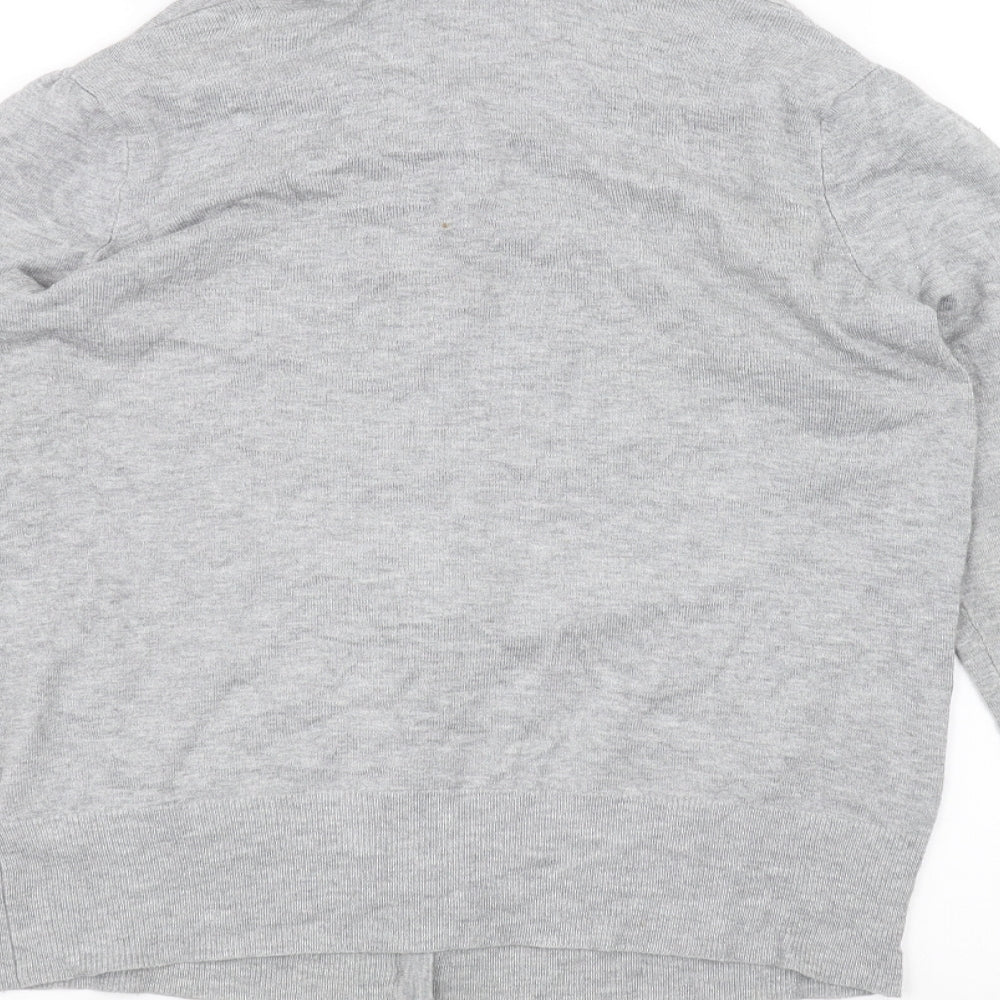 Marks and Spencer Womens Grey Cardigan Jumper Size 10