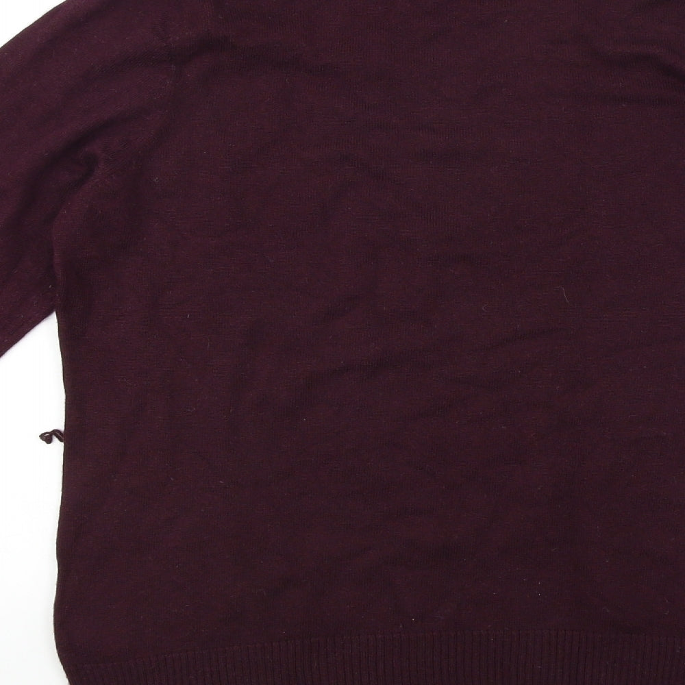 Marks and Spencer Womens Red Pullover Jumper Size 12