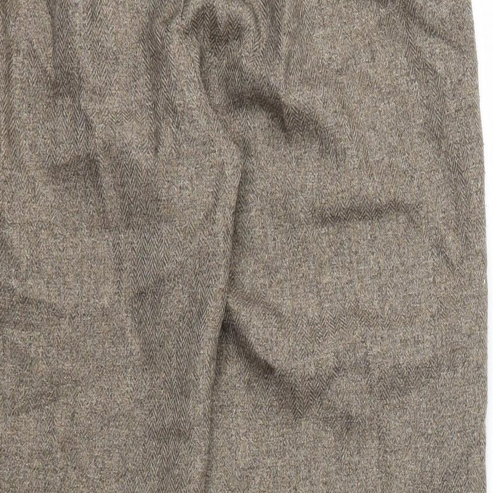 Preworn Womens Brown Trousers Size 16 L25 in