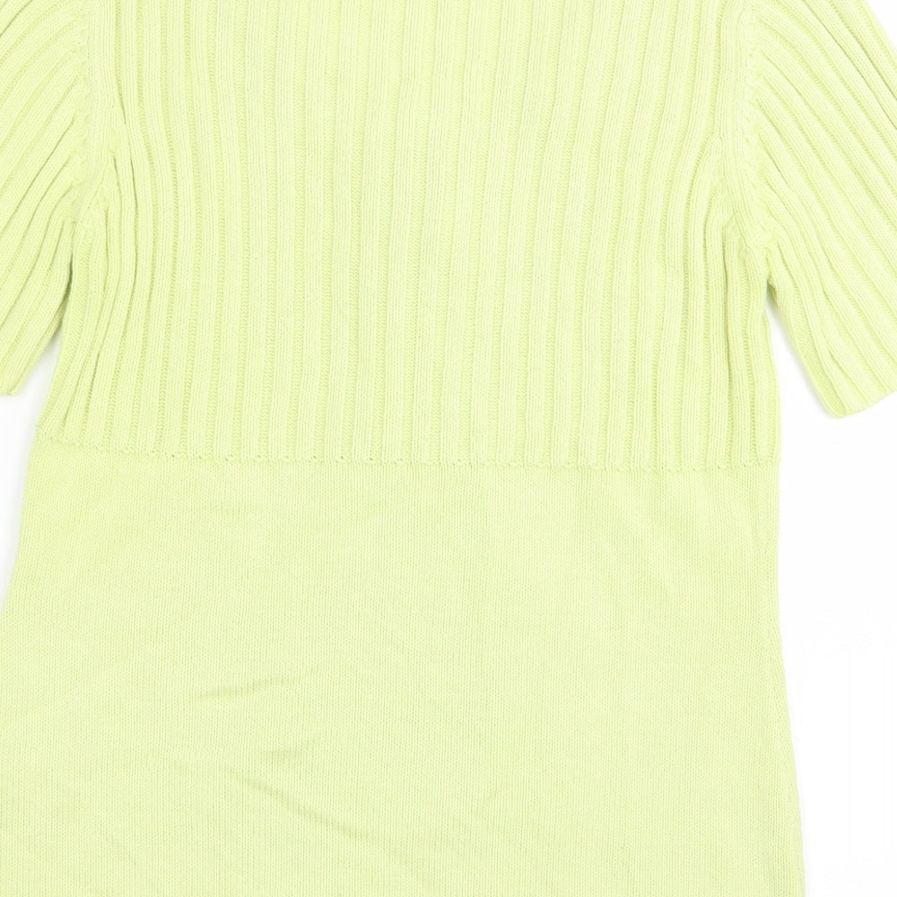 Signature Womens Yellow Cardigan Jumper Size S