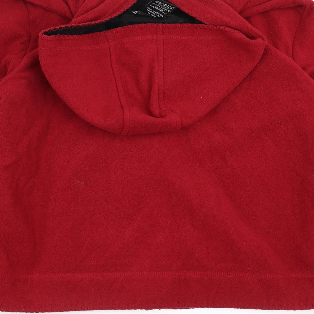 BC Clothing Womens Red Fleece Jacket Size M