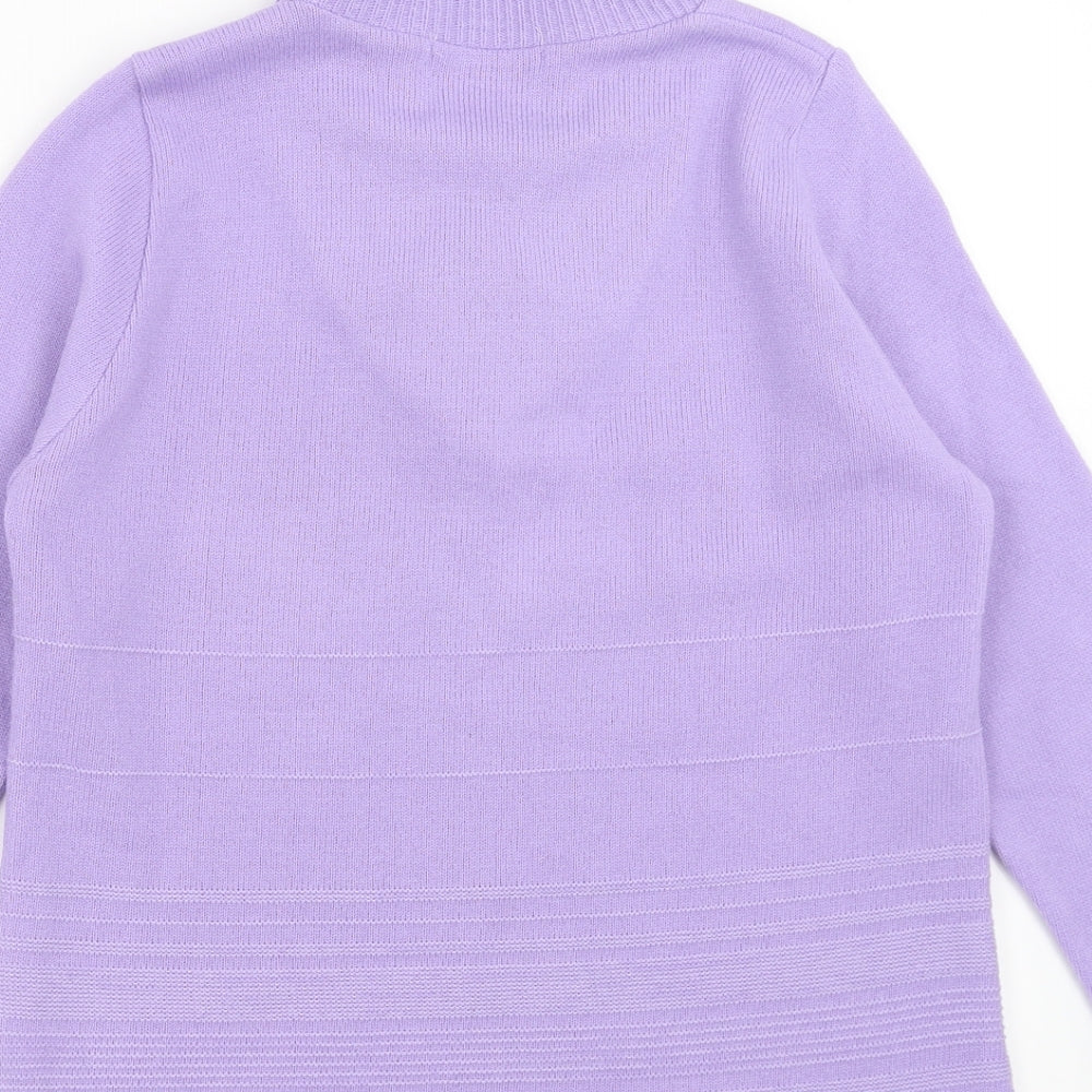 Preworn Womens Purple Pullover Jumper Size S