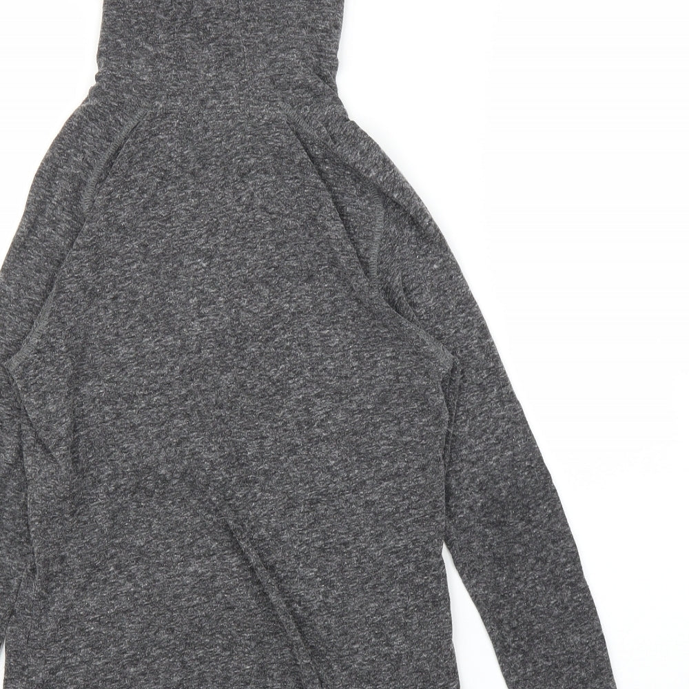 M&S Girls Grey Pullover Hoodie Size 9-10 Years