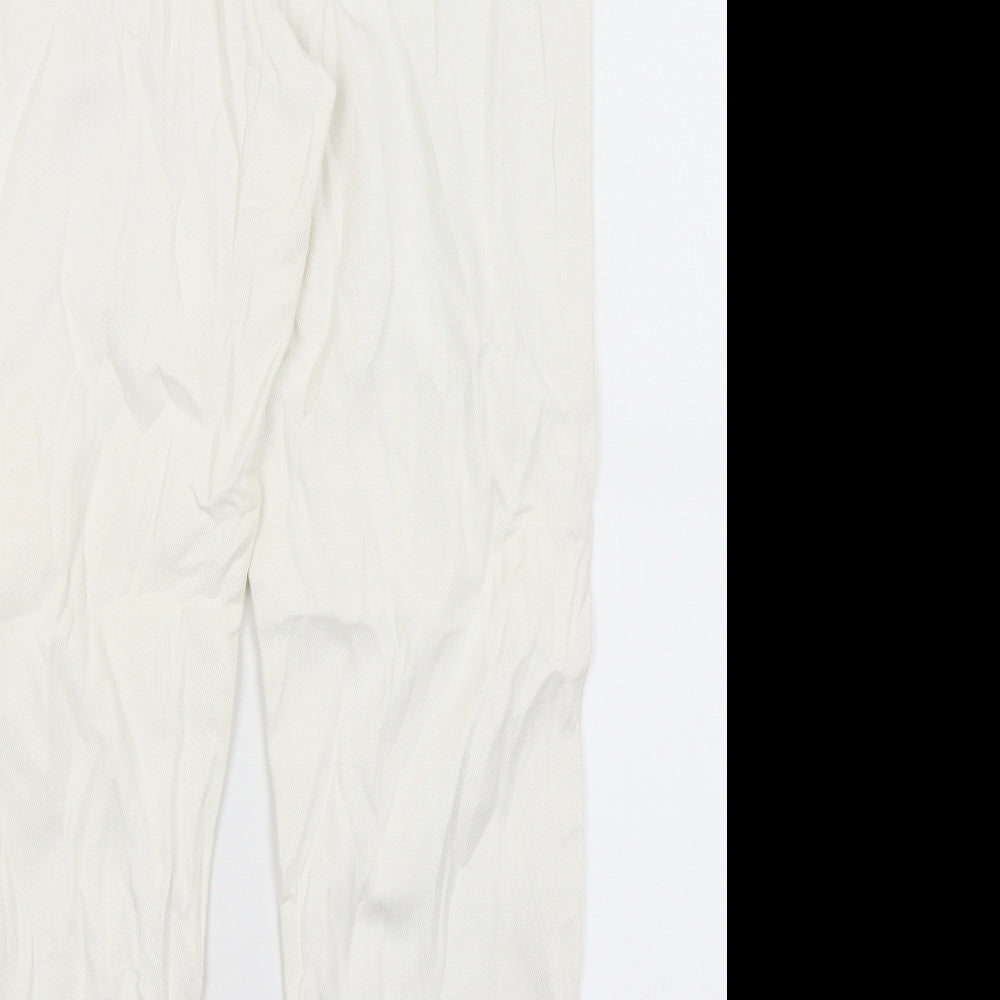 Preworn Womens White Straight Jeans Size 12 L26 in