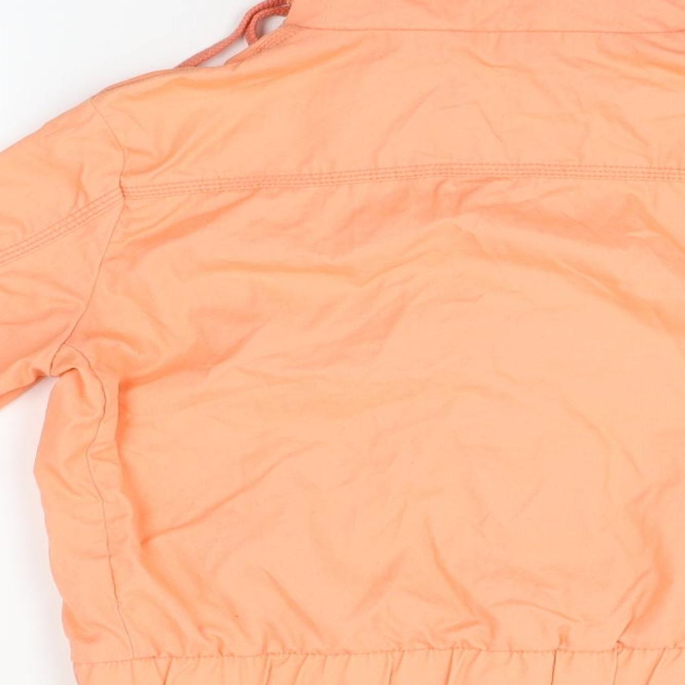 New Look Womens Orange Jacket Coat Size 8