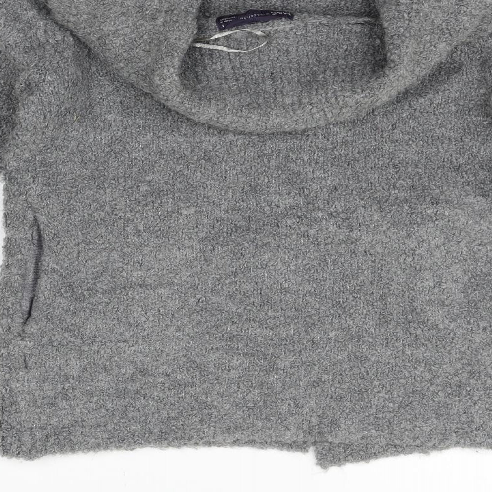 Marks and Spencer Womens Grey Cardigan Jumper Size S