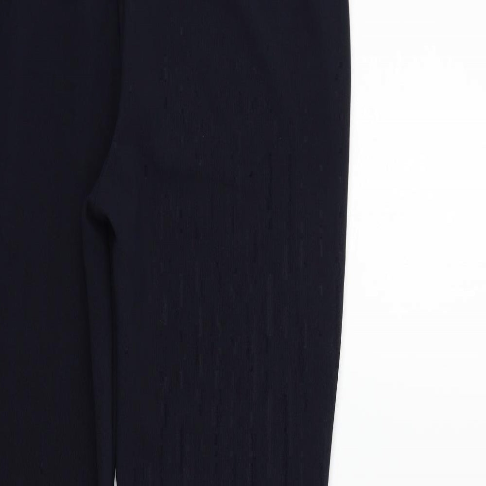 MORGAN JANE Womens Blue Trousers Size 12 L24 in - Elastic Waist Band
