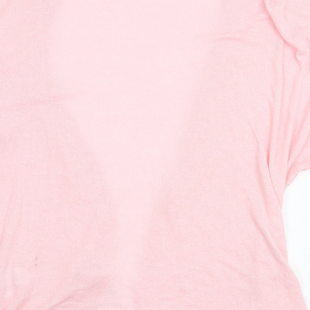 YD Girls Pink Cardigan Jumper Size 11-12 Years