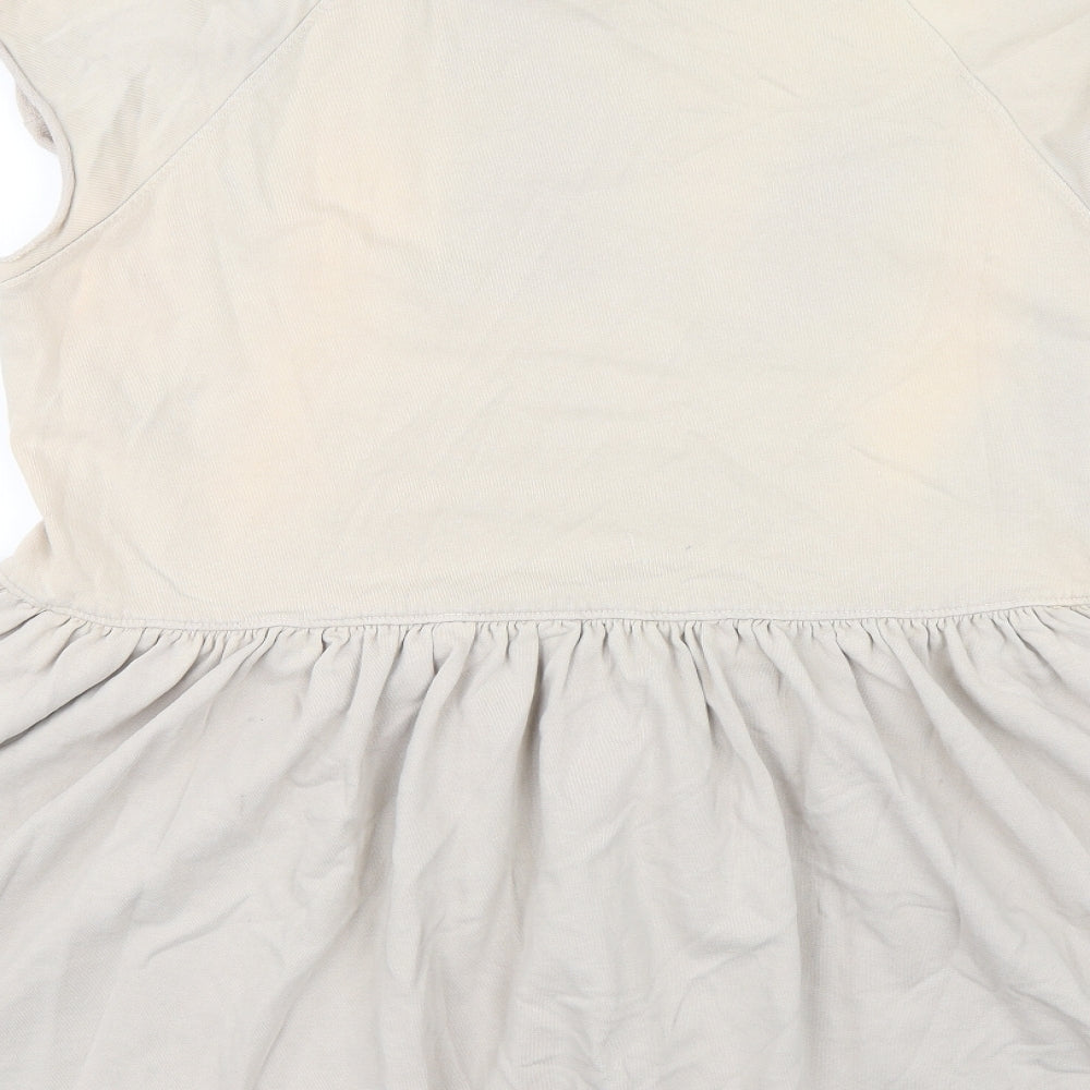 Preworn Womens Beige Jumper Dress Size 14