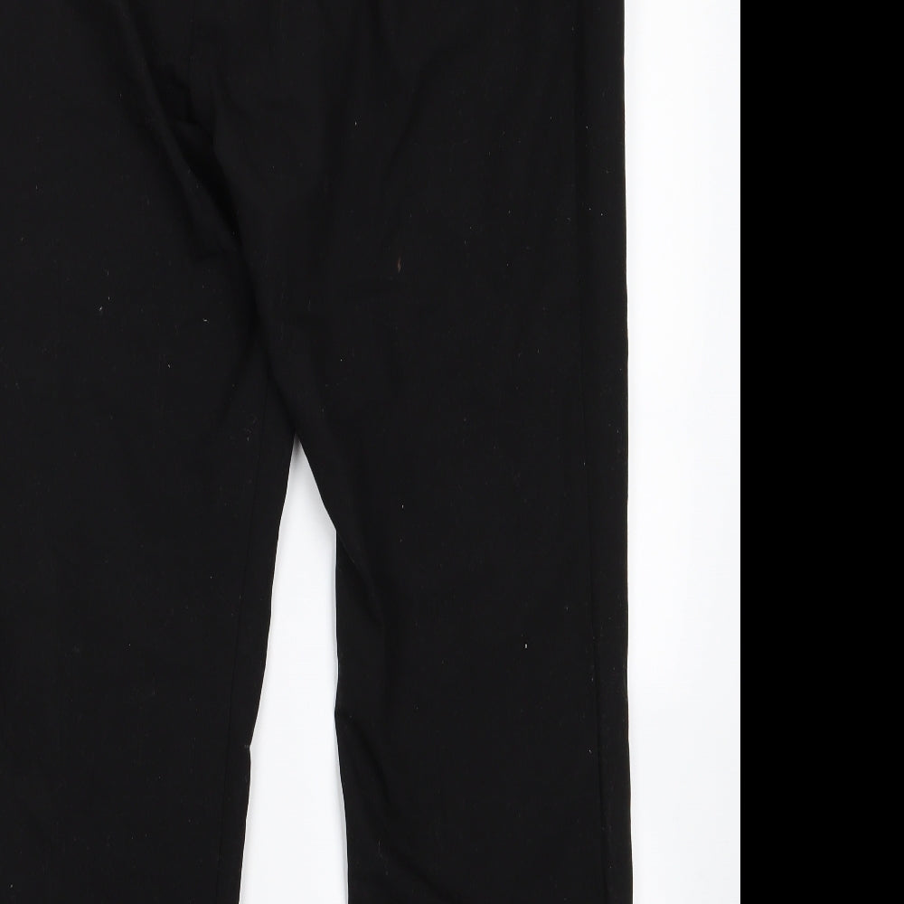 bonmrache Womens Black Trousers Size 16 L23 in