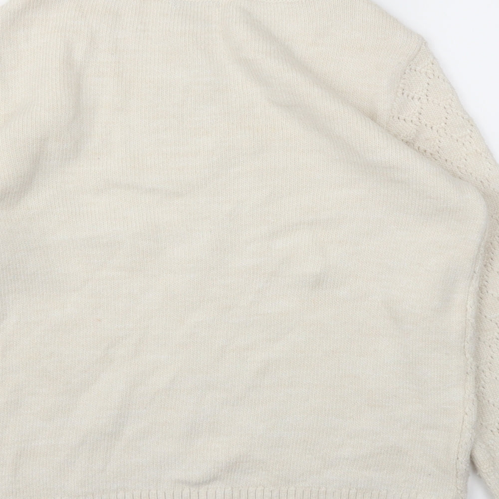 M&Co Womens Ivory Pullover Jumper Size 10