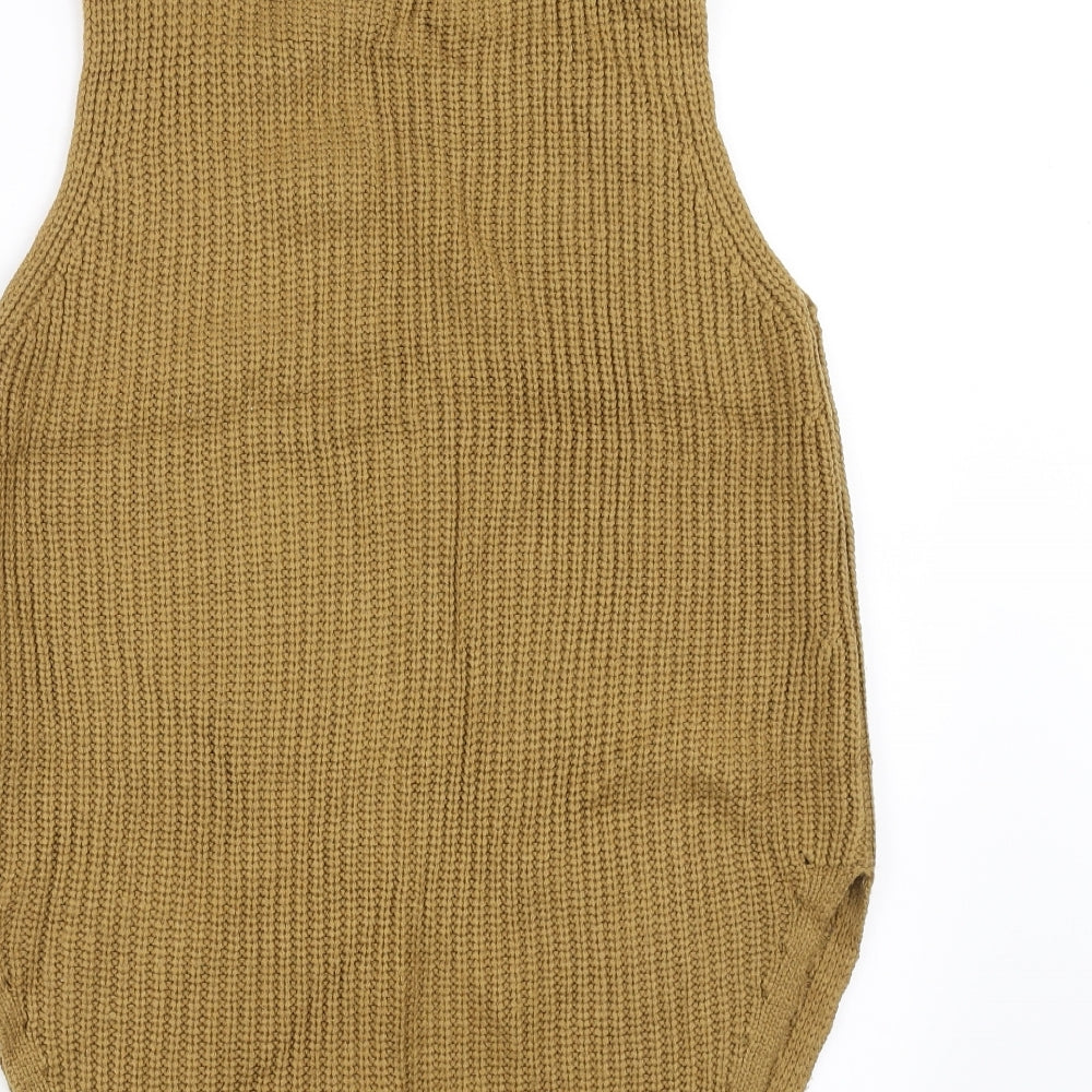 stitch & pieces Womens Brown Pullover Jumper Size 8