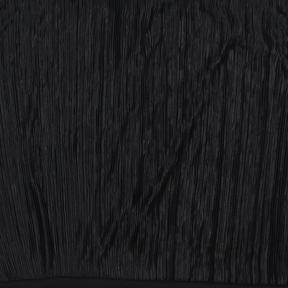 So Fabulous Womens Black Jacket Size 16 - Crinkle Effect