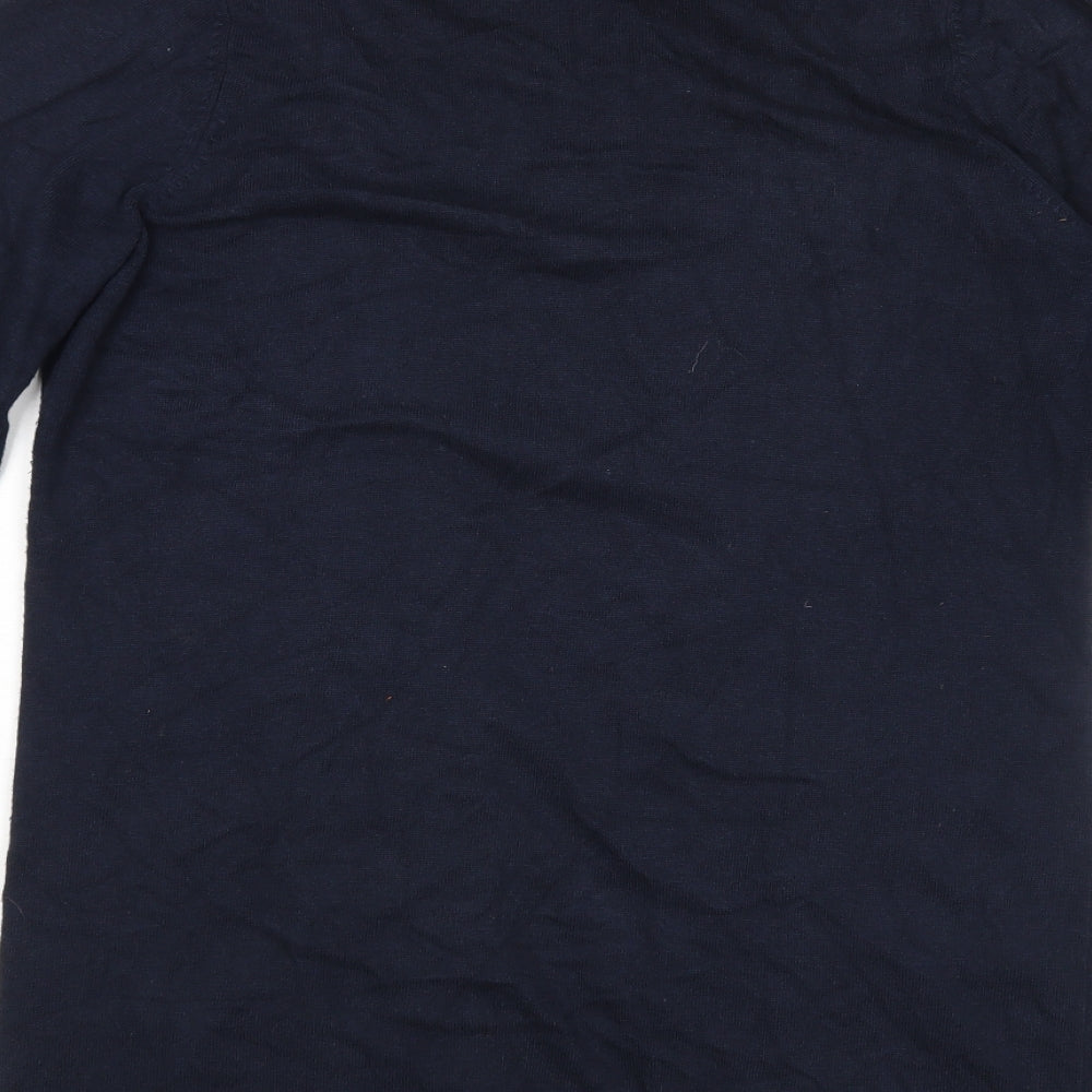 Maine Womens Blue Wrap Jumper Size 16