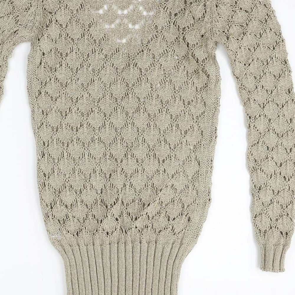 Cocogio Womens Beige Pullover Jumper Size S