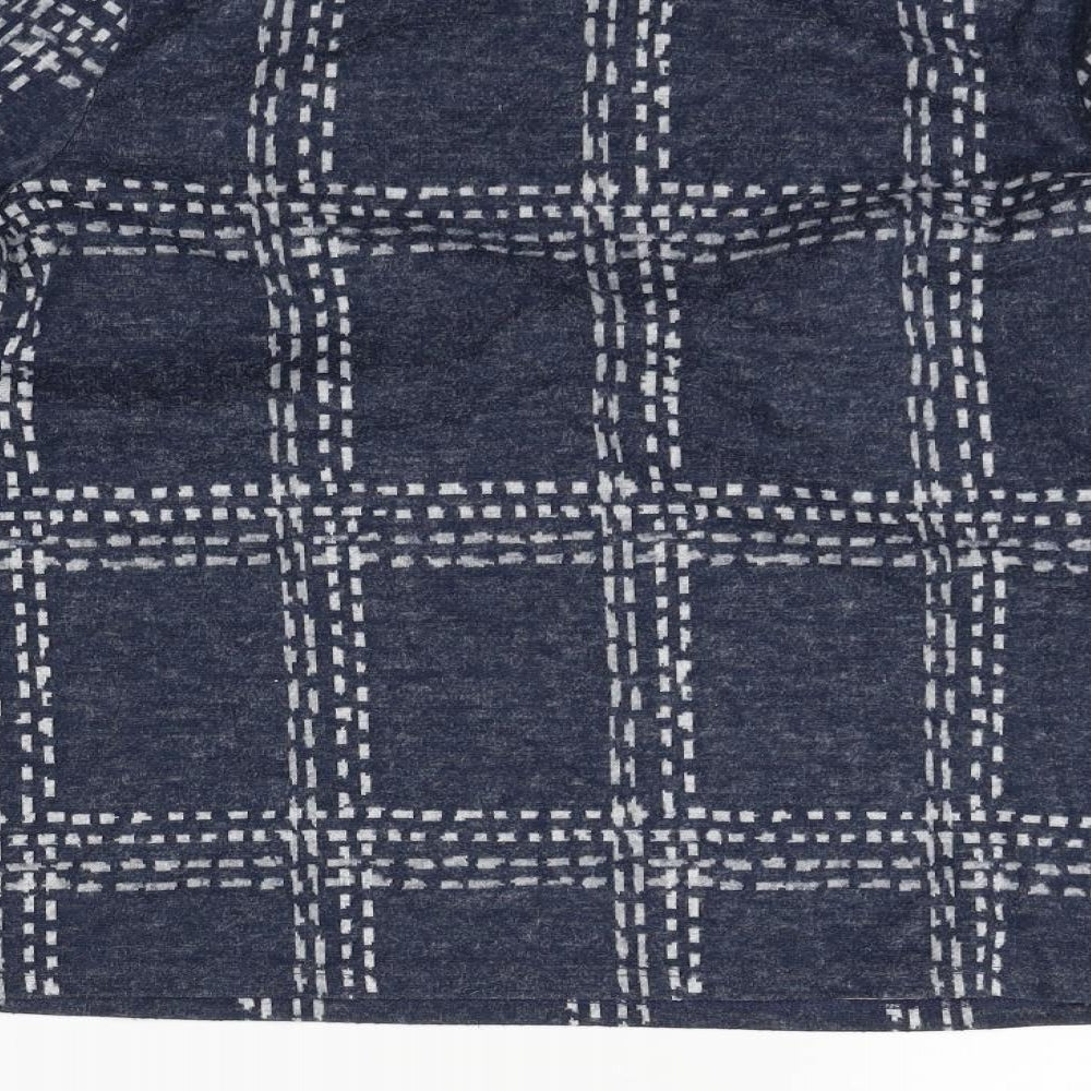 TU Womens Blue Geometric Pullover Jumper Size 8