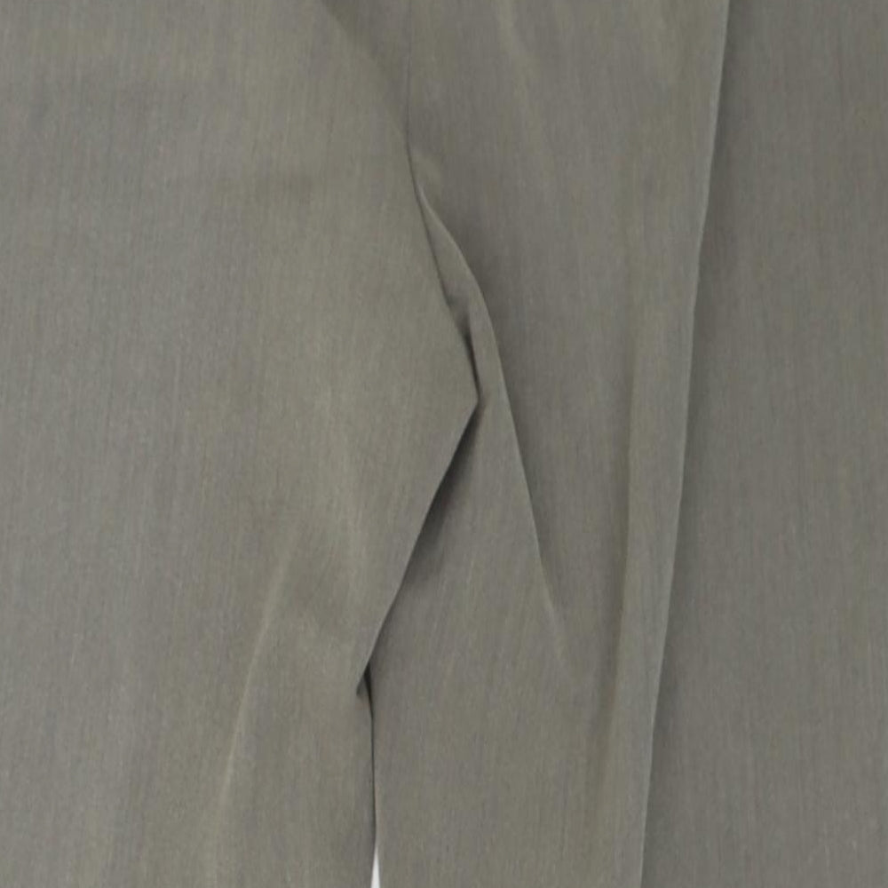 M&S Womens Grey Dress Pants Trousers Size 16 L25 in