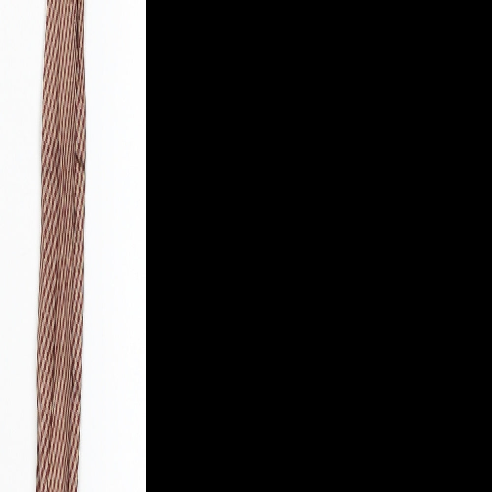 Marks and Spencer Mens Beige Striped Designer Tie One Size